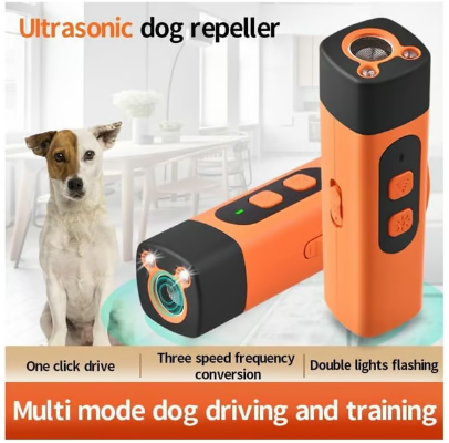 Dispositif Anti-Aboiements à Ultrasons – Répulsif Humain, Portée 15m, Efficace Chiens & Chats