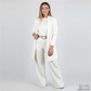 Ensemble Élégant Long Cardigan & Haut & Pantalon 3 Pièces