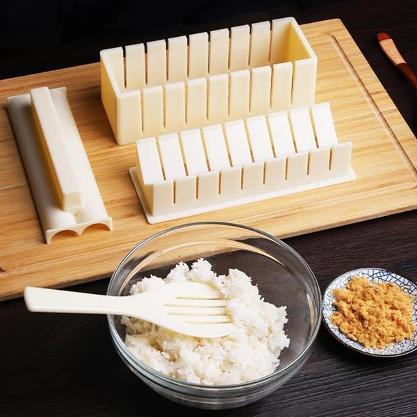 📢📢40% DE RÉDUCTION !! ⏰ Kit à Sushi 5-en-1 – HIPS – Moules Multifonctions & Facile à Nettoyer for Maison