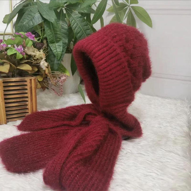 Bonnet et Écharpe Coupe-Vent 2-en-1 avec Protection Auditive Intégrée