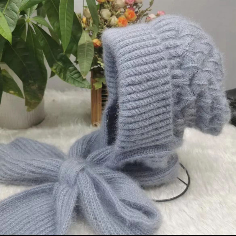 Bonnet et Écharpe Coupe-Vent 2-en-1 avec Protection Auditive Intégrée