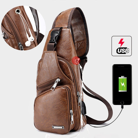 💼 Sacoche Multifonctionnelle Homme – Cuir PU – Multiples Poches & Compatible Ordinateur for Bureau & Voyages