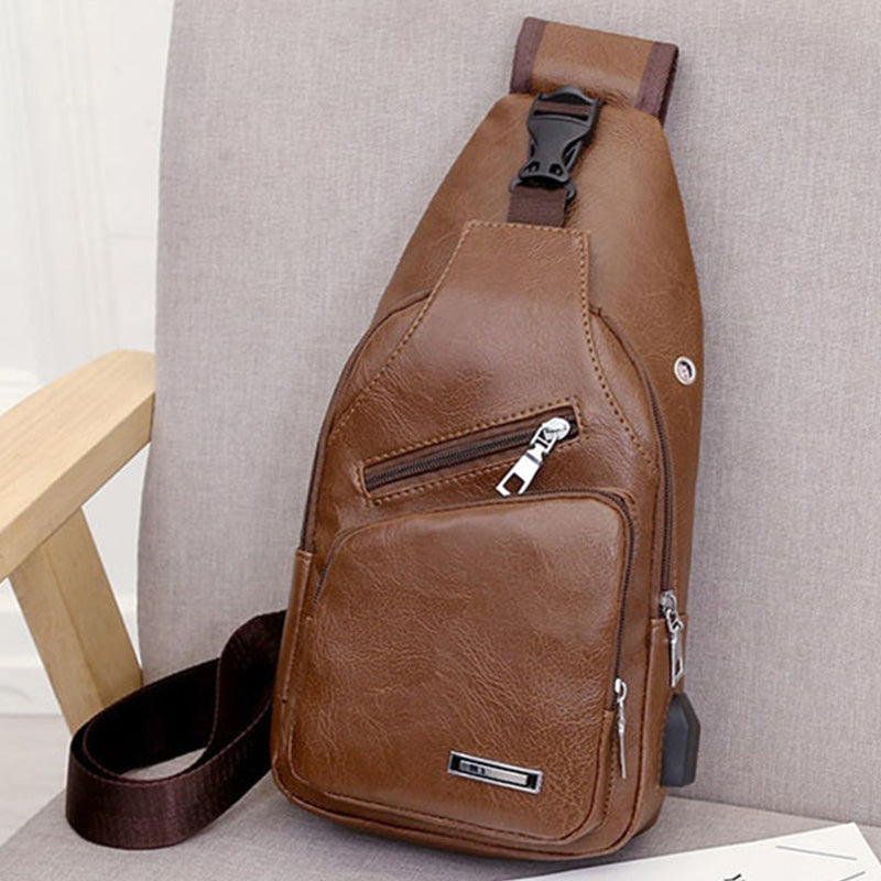 💼 Sacoche Multifonctionnelle Homme – Cuir PU – Multiples Poches & Compatible Ordinateur for Bureau & Voyages