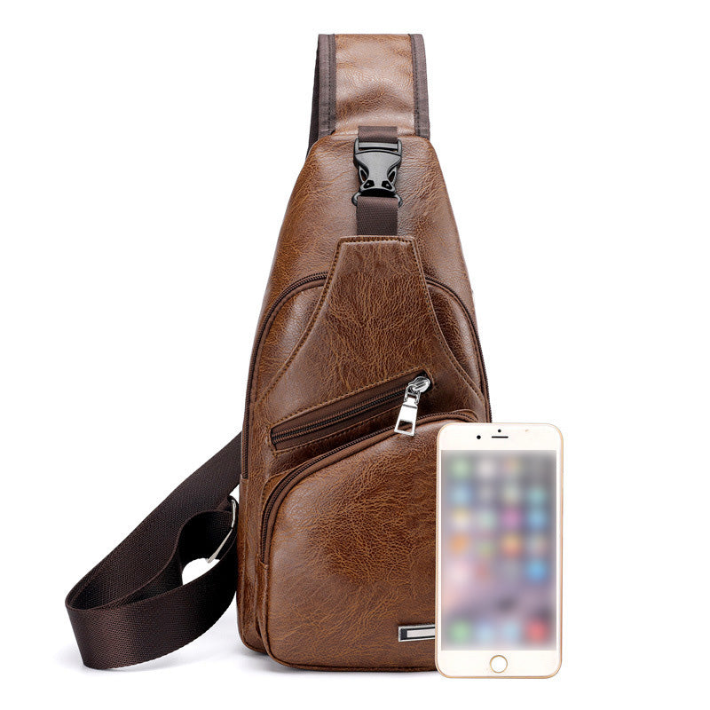 💼 Sacoche Multifonctionnelle Homme – Cuir PU – Multiples Poches & Compatible Ordinateur for Bureau & Voyages