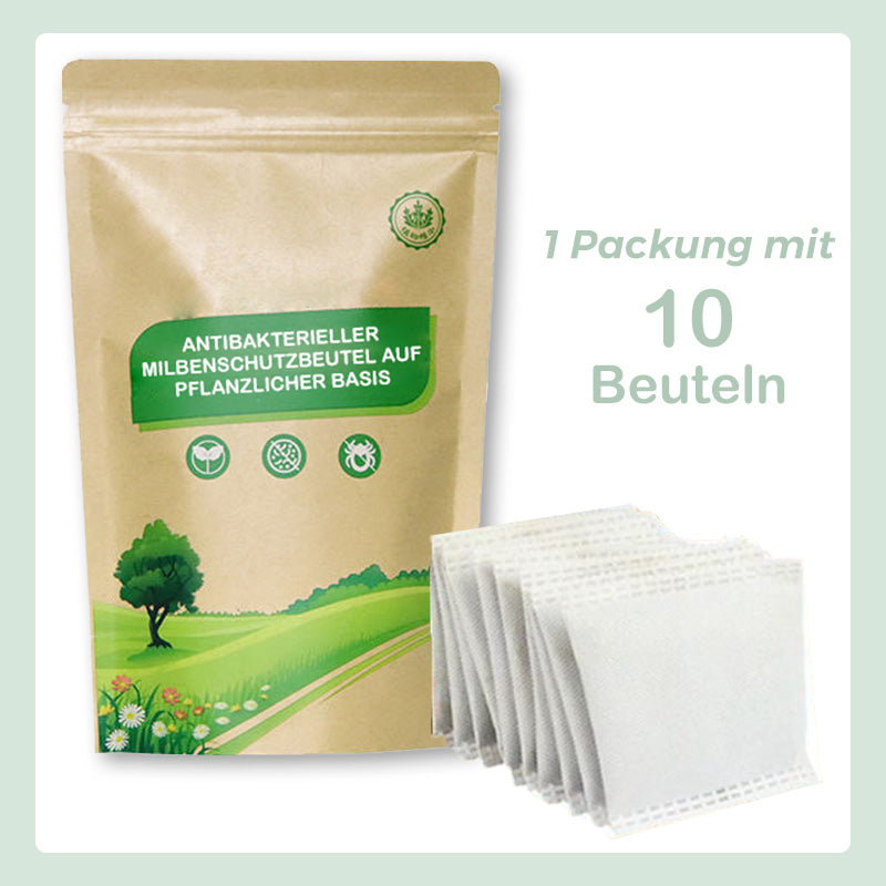 🌿 Sachet anti-acariens antibactérien – Extraits de plantes naturelles (racine de Stemona, armoise, menthe) – Protection durable, parfum herbacé rafraîchissant – Sans danger pour femmes enceintes et bébés – 10 sachets 🛏️✨