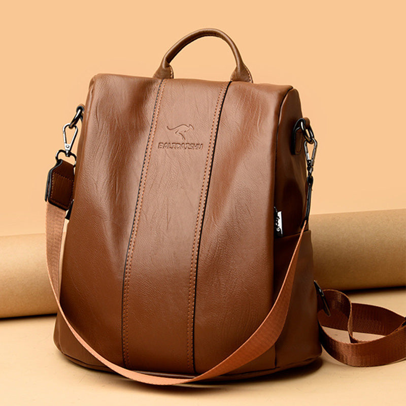📢📢50 % DE RÉDUCTION !! ⏰ Sac à Dos Femme Grande Capacité – PU, Texture Gaufrée, Élégant 👜