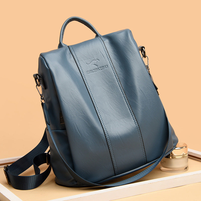 📢📢50 % DE RÉDUCTION !! ⏰ Sac à Dos Femme Grande Capacité – PU, Texture Gaufrée, Élégant 👜