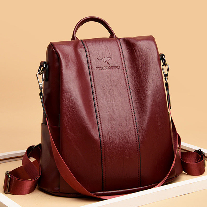 📢📢50 % DE RÉDUCTION !! ⏰ Sac à Dos Femme Grande Capacité – PU, Texture Gaufrée, Élégant 👜