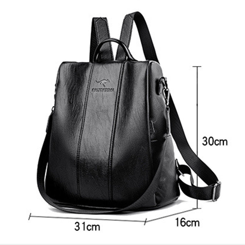 📢📢50 % DE RÉDUCTION !! ⏰ Sac à Dos Femme Grande Capacité – PU, Texture Gaufrée, Élégant 👜