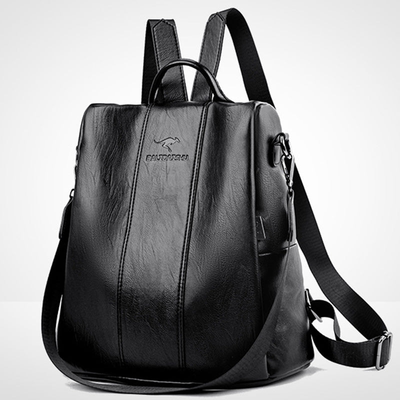 📢📢50 % DE RÉDUCTION !! ⏰ Sac à Dos Femme Grande Capacité – PU, Texture Gaufrée, Élégant 👜