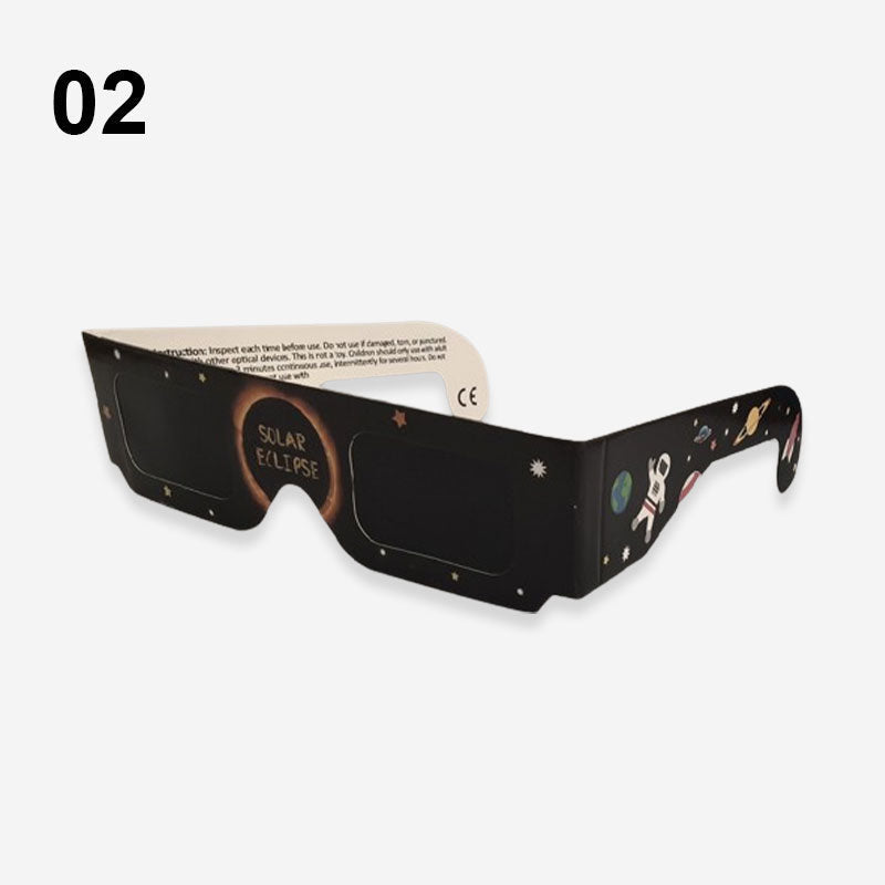 🕶️ 50% DE RÉDUCTION! ☀️ Lunettes Éclipse Solaire ISO 12312-2 – Blocage UV/IR 99,99 % – Observation sûre de l'éclipse en toute confiance 🌑