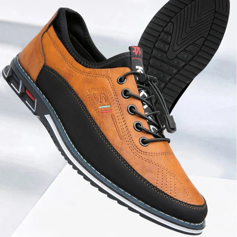 👞Richelieu en Cuir Ciré✨Brillance Miroir🛠️Construction Haut de Gamme