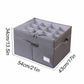 👟 50% DE RÉDUCTION! 📦 Organisateur de Chaussures – 16 compartiments, séparateurs réglables & couvercle transparent – Tissu Oxford – Gris/Noir ✨