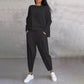 ✨️Ensemble 2 pièces haut à manches longues et pantalon à col rond