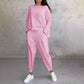 ✨️Ensemble 2 pièces haut à manches longues et pantalon à col rond