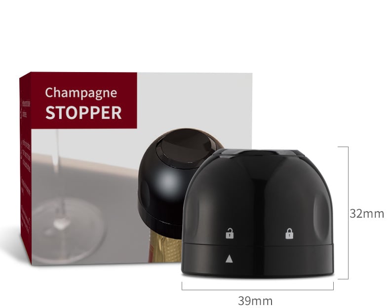 🍷 Bouchons Étanches en Silicone pour Vin, Bière & Champagne — ABS + Silicone Alimentaire, Fermeture Rotative, Conservation Hermétique, Réutilisables ✨