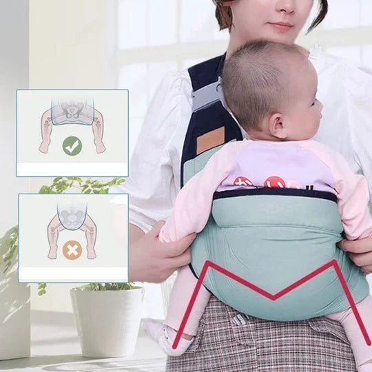 👶 Porte-Bébé Léger — Coton & Maille 3D Respirante, 4 Modes de Portage, Soutien Nuque, 0-36 Mois, 20kg, 3 Couleurs ✨