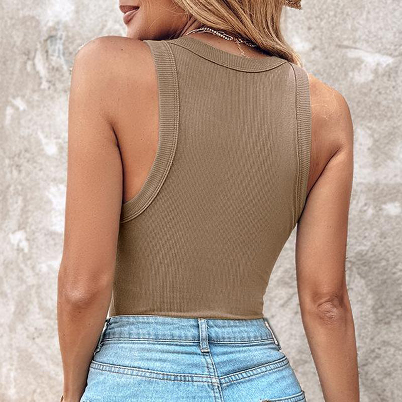 👗 50% DE RÉDUCTION 🔥 Débardeur côtelé avec soutien-gorge intégré – Coupe gainante & confort ultime – 6 couleurs – parfait sous une veste ou porté seul pour un look chic et pratique 👙