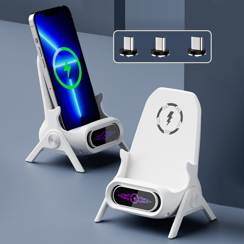 💥Vente limitée avec 50% de réduction📱Support de téléphone multifonctionnel avec chargeur sans fil rapide