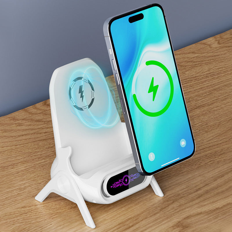 💥Vente limitée avec 50% de réduction📱Support de téléphone multifonctionnel avec chargeur sans fil rapide