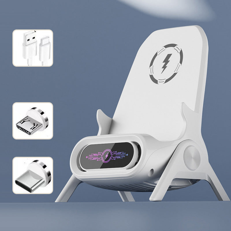 💥Vente limitée avec 50% de réduction📱Support de téléphone multifonctionnel avec chargeur sans fil rapide