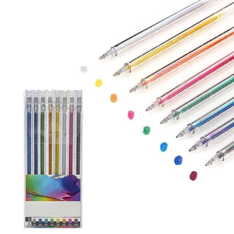 💥 Dernier jour ! Offre spéciale 🎁 Lot de stylos gel pailletés – Écriture fluide 🎨