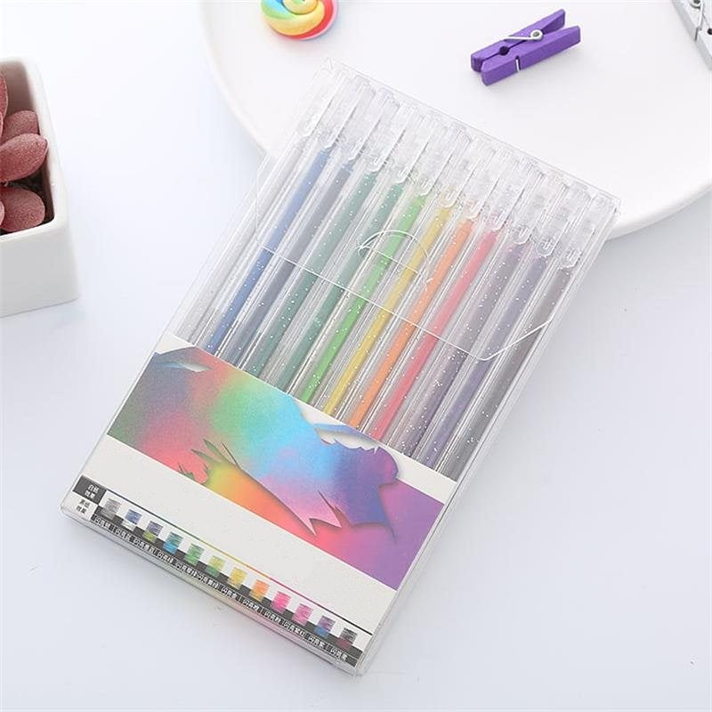 💥 Dernier jour ! Offre spéciale 🎁 Lot de stylos gel pailletés – Écriture fluide 🎨