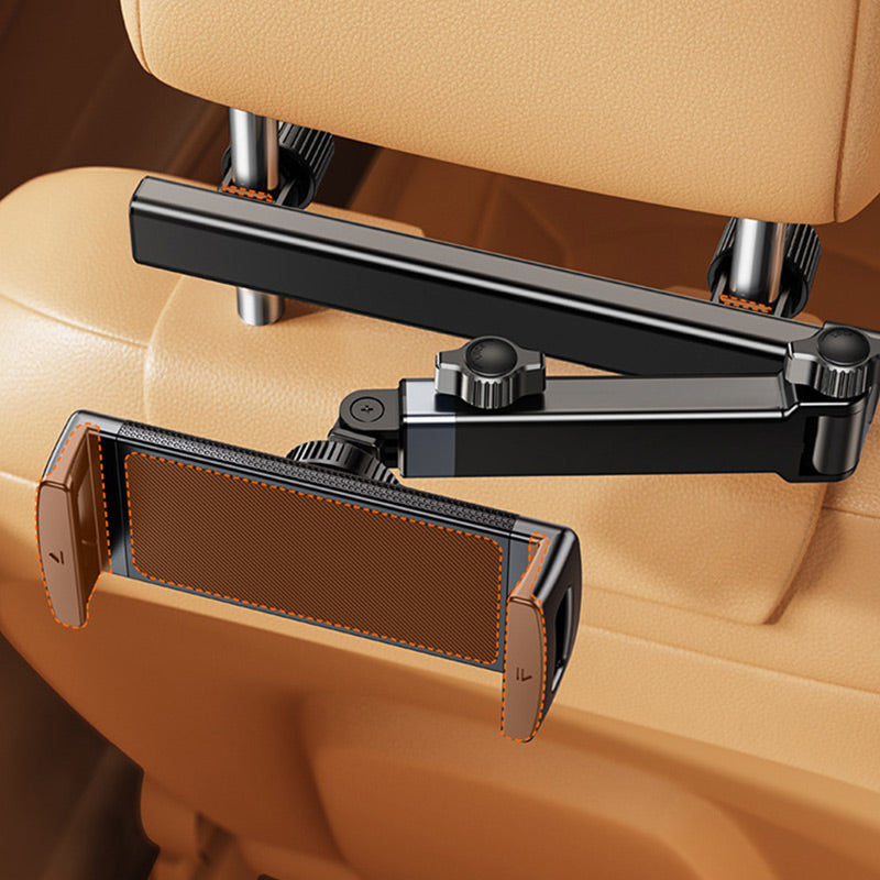 🚗50% DE RÉDUCTION📱Support de Tablette pour Appuie-Tête de Voiture – Rotation 360°, Triple Axe & Compatible 4,7–12,9"🎬