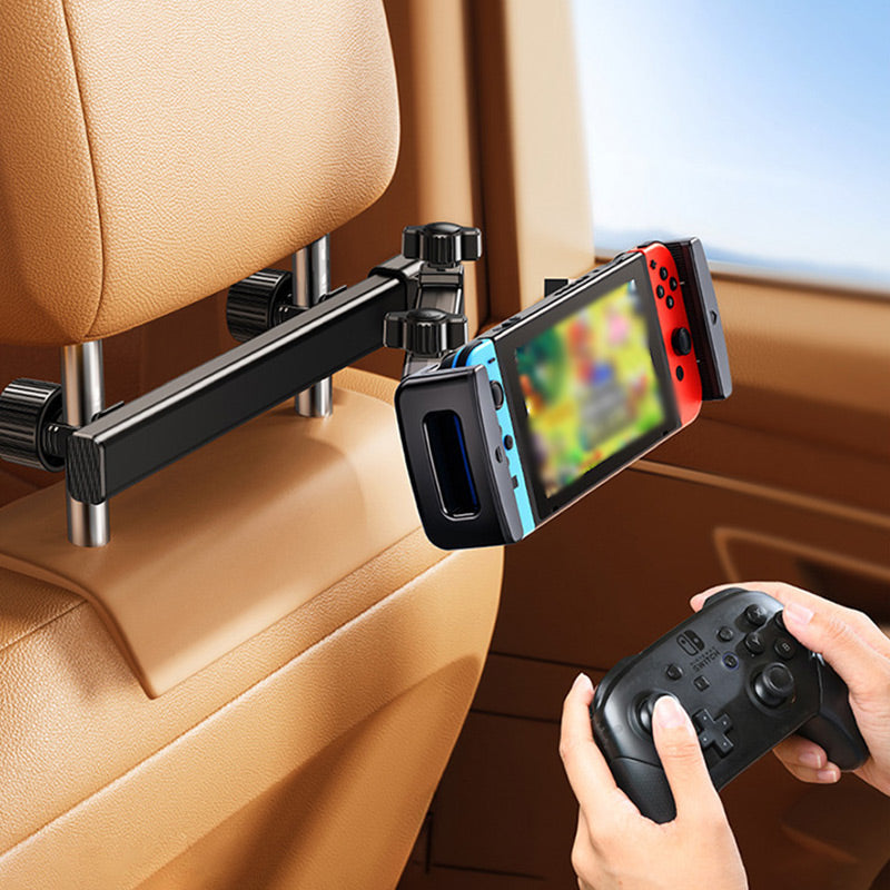 🚗50% DE RÉDUCTION📱Support de Tablette pour Appuie-Tête de Voiture – Rotation 360°, Triple Axe & Compatible 4,7–12,9"🎬
