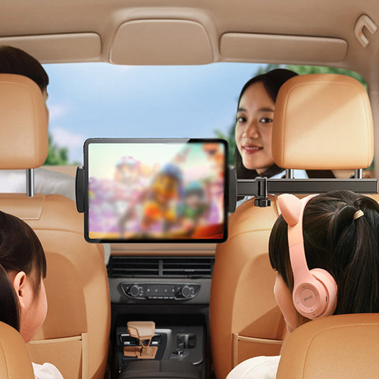 🚗50% DE RÉDUCTION📱Support de Tablette pour Appuie-Tête de Voiture – Rotation 360°, Triple Axe & Compatible 4,7–12,9"🎬