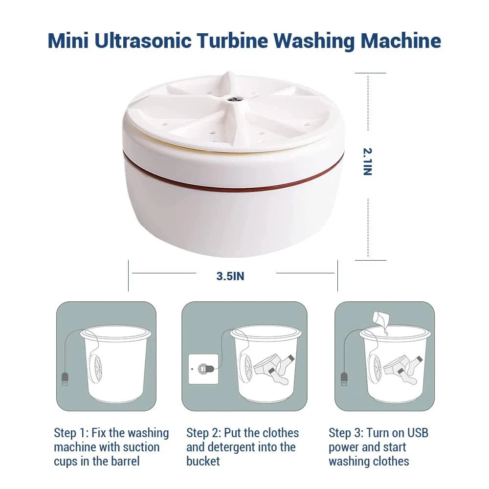 🎁Machine à laver à ultrasons portable