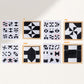 🌸Jeu de puzzle éducatif créatif pour enfants en noir et blanc