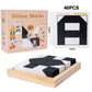 🌸Jeu de puzzle éducatif créatif pour enfants en noir et blanc