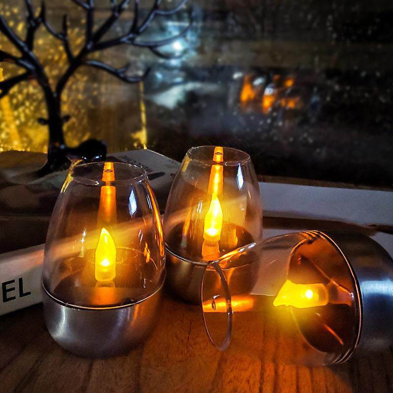 ✨Solar Power Bougies chauffe-plat d'extérieur sans flamme scintillantes
