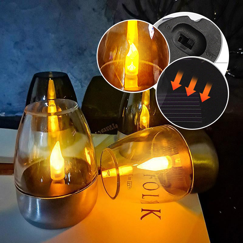 ✨Solar Power Bougies chauffe-plat d'extérieur sans flamme scintillantes