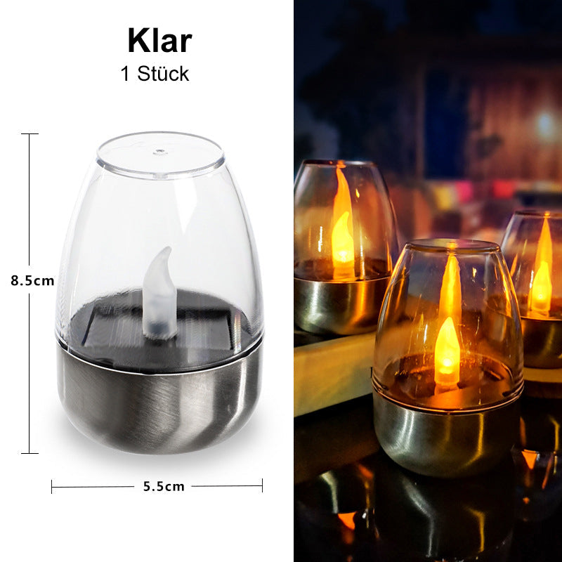 ✨Solar Power Bougies chauffe-plat d'extérieur sans flamme scintillantes