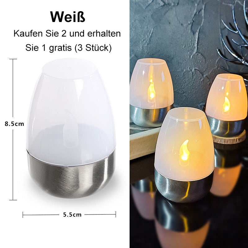 ✨Solar Power Bougies chauffe-plat d'extérieur sans flamme scintillantes