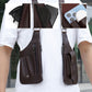 Sac à Bandoulière en Cuir de Qualité Supérieure pour Hommes et Femmes - Multipoches Antivol