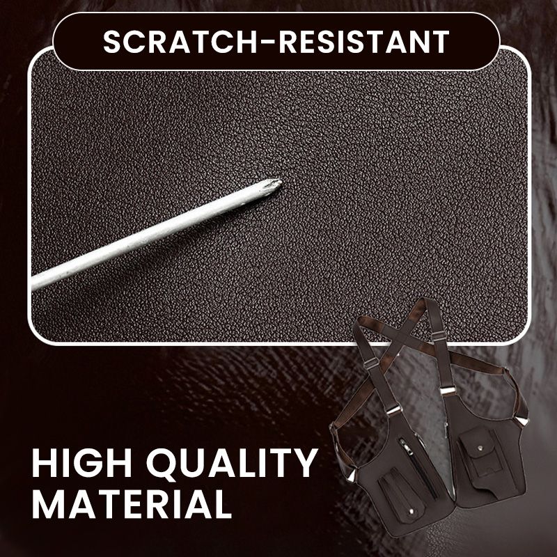 Sac à Bandoulière en Cuir de Qualité Supérieure pour Hommes et Femmes - Multipoches Antivol