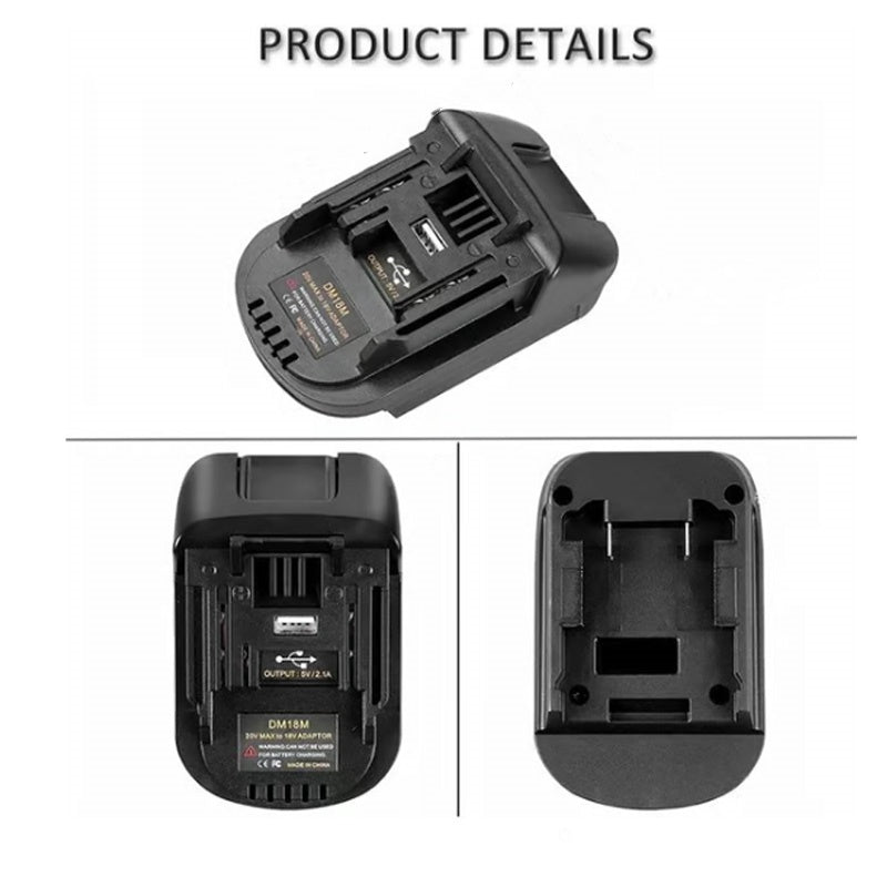 💎 50% DE RÉDUCTION ! 💎 Adaptateur de Batterie au Lithium pour Outils 18V – Universel, Compact & Prêt à l’Emploi 🔋⚡