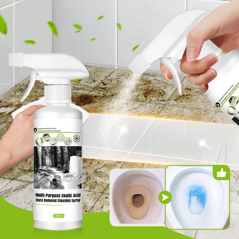 📢Achetez 3 et obtenez 2 gratuitement💥Spray de Nettoyage Multi-usages à l'Acide Oxalique pour Éliminer les Taches