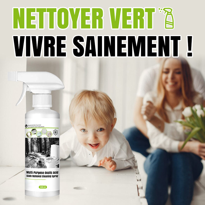 📢Achetez 3 et obtenez 2 gratuitement💥Spray de Nettoyage Multi-usages à l'Acide Oxalique pour Éliminer les Taches