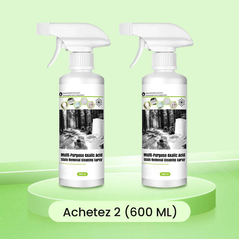 📢Achetez 3 et obtenez 2 gratuitement💥Spray de Nettoyage Multi-usages à l'Acide Oxalique pour Éliminer les Taches