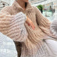 ❄️Rabais saisonnier 50%❄️Knitted Sweater Jacket With Monochromatic Sequins