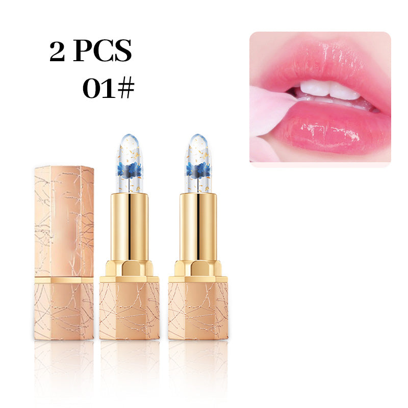 👄Prix réduit pour une durée limitée🌟Rouge à lèvres thermostatique Crystal Flower qui change de couleur