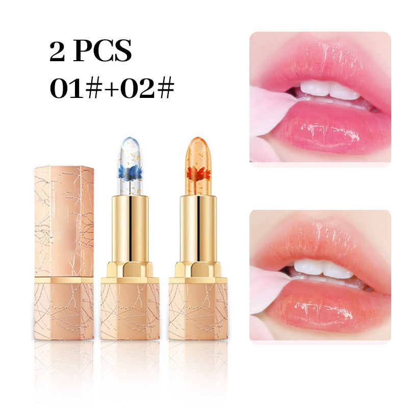 👄Prix réduit pour une durée limitée🌟Rouge à lèvres thermostatique Crystal Flower qui change de couleur