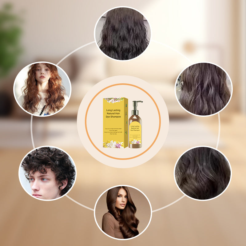 🎁Offre de réduction🎁Shampooing colorant capillaire naturel longue durée
