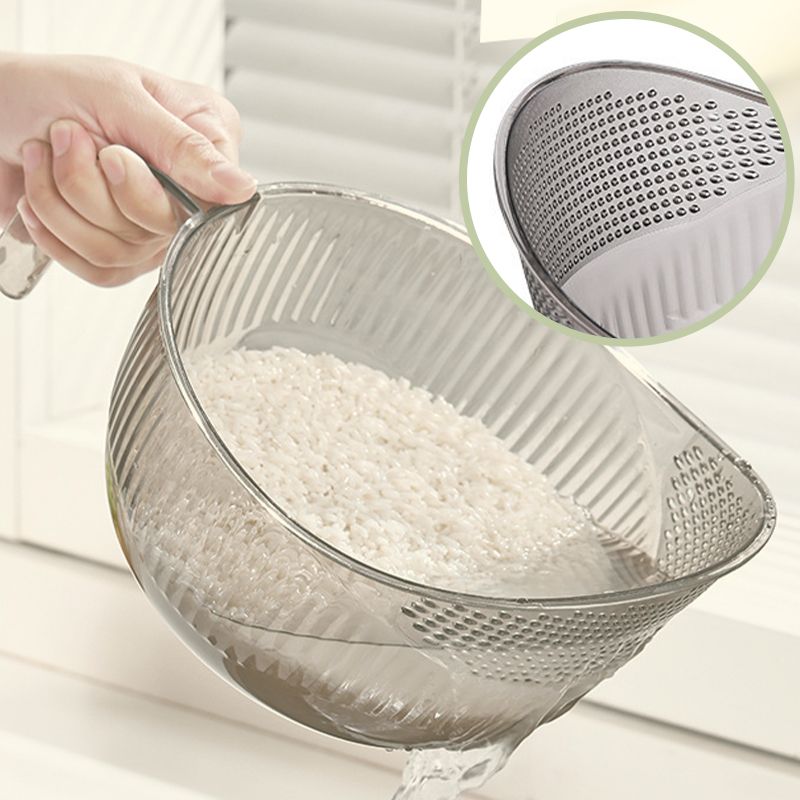 🍚 57% DE RÉDUCTION ! 🥣 Passoire-bol multifonction pour le riz avec poignée – Passoire intégrée, poignée antidérapante, idéale pour laver, égoutter et servir du riz et des légumes 🥗