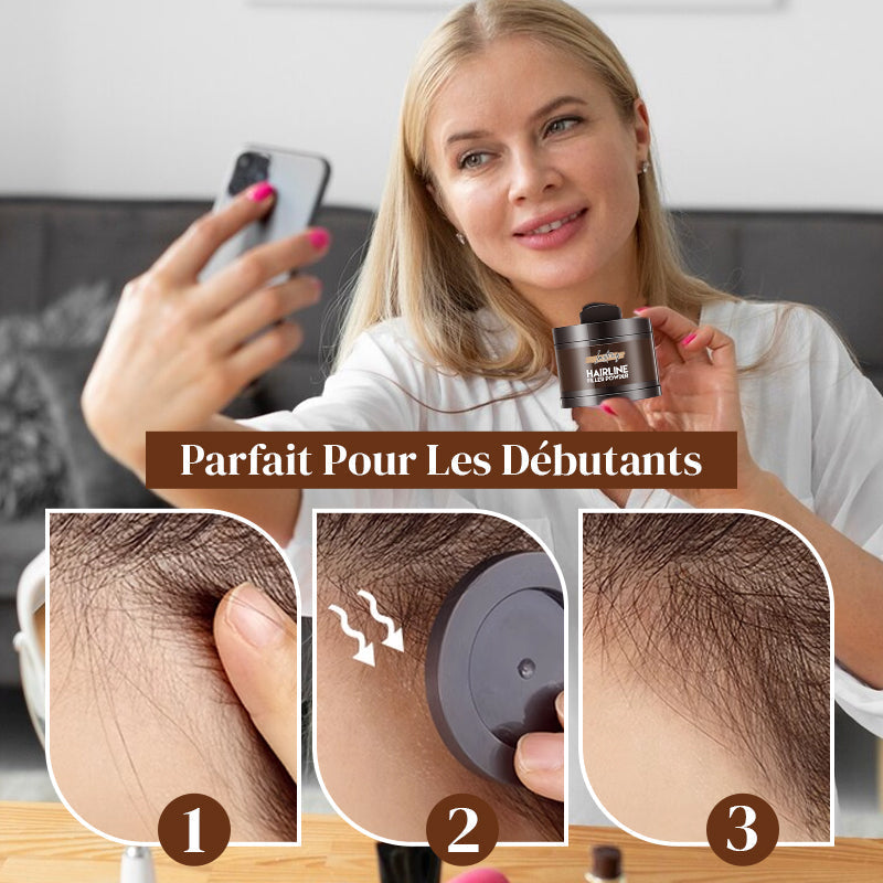 ⏳Réduction limitée de 50%💥Poudre Densifiante Durable pour Ligne de Cheveux（Prix d'origine 9,9 la bouteille）