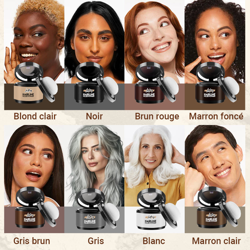 ⏳Réduction limitée de 50%💥Poudre Densifiante Durable pour Ligne de Cheveux（Prix d'origine 9,9 la bouteille）